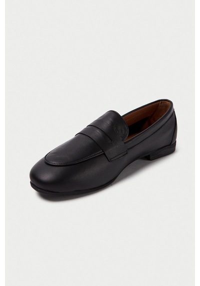 Mubiano Hakiki Deri Collection Kadın Loafer & Babet Siyah -mcmng12103-s Siyah
