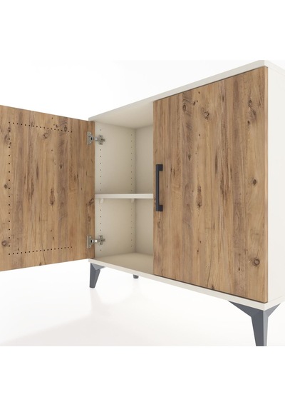 Arges Şifonyer Tek Raflı 2 Kapaklı 88x30x80 Aytaşı-çam Aytaşı