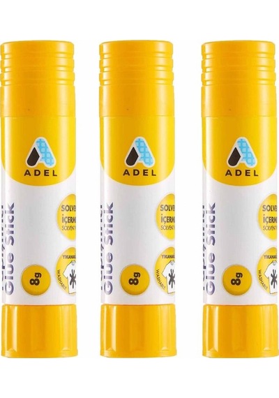 Adel Stick Yapıştırıcı 8 Gram - 3 Adet