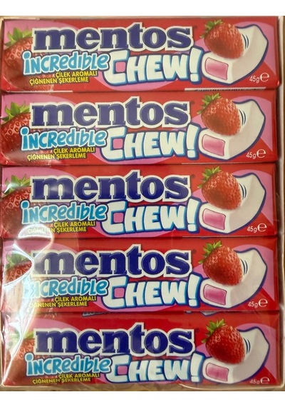 İncredıble Chew Çilek Aromalı Çiğnenen Şekerleme 45 G 20 Adetli