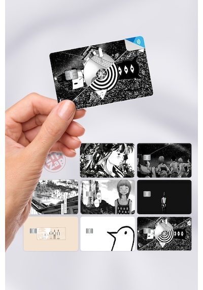 Oyasumi Punpun Goodnight Punpun Kart Kaplama Sticker 8 Adet Çok Renkli