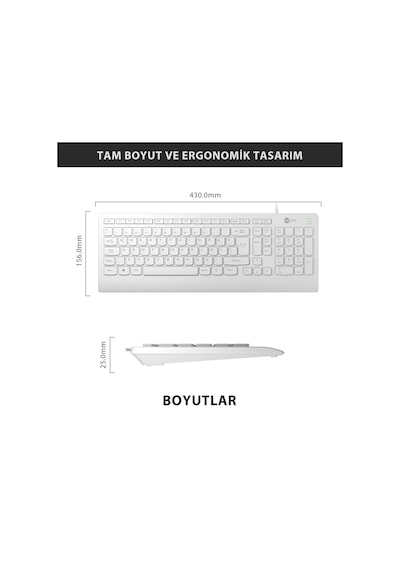 Lecoo KB103 USB Kablolu Türkçe Q Klavye