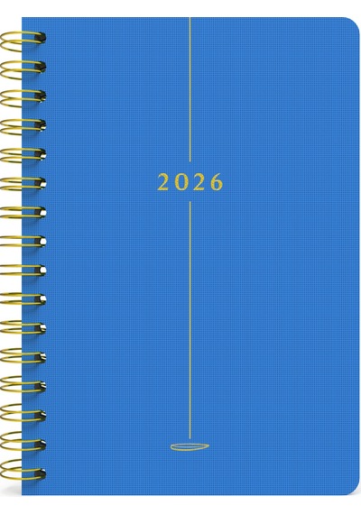 Melimelek 2026 Günlük Ajanda Mavi Bez Ciltli - Ceyda Düvenci Mavi
