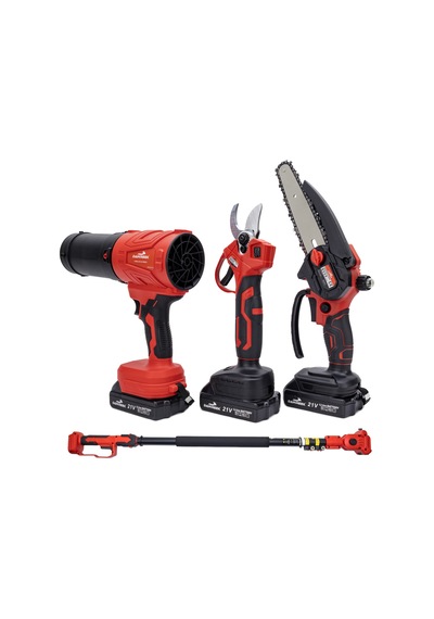 Dawreek BT0241 Dörtlü Budama Seti MW Teleskopik 2.5M + Ağaç Budama + Bağ Makası + Turbo Fan