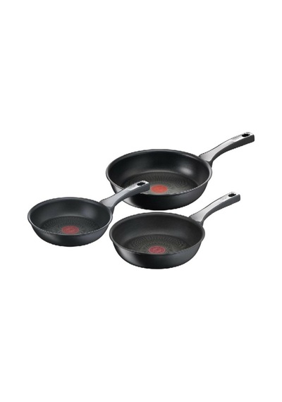 Titanyum 6x Unlimitedone İndüksiyon Tabanlı 20/24/28 Cm 3'lü Tava Seti - 2100116646 Siyah Siyah