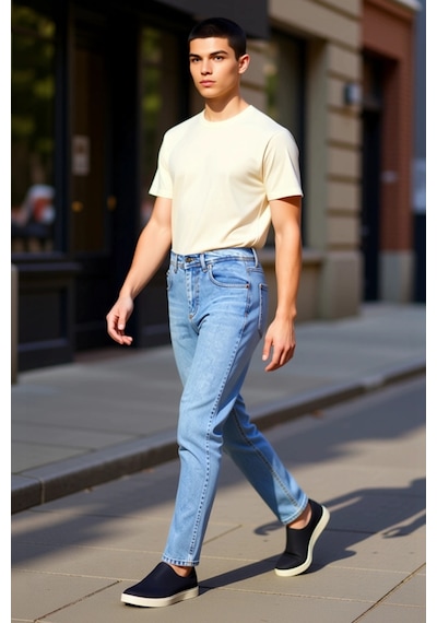Ersefa Erkek Relaxed Fit Açık Denim Pantolon Fonksiyonel Dayanıklı Kalit Açık Mavi