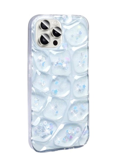 Apple Uyumlu iPhone 14 Pro Max Kılıf Simli 3d Desenli Zore Hacar Kapak Beyaz