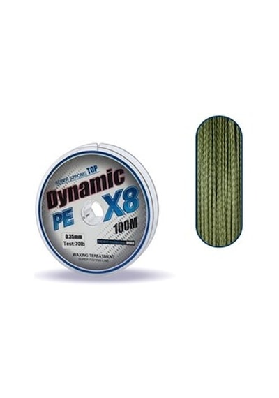 Captain Dynamic Soft Pe 8 Örgü Ip Misina 100Mt Yeşil 0.16 Mm