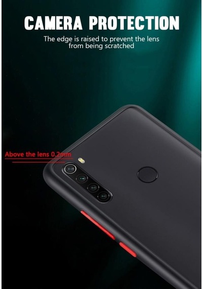 Xiaomi Redmi Note 8 Kilif Fri Arkasi Mat Darbe Emici Silikon 411770373