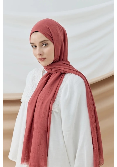 Deserto Fashion Bambu Şal Düz Renk-3536 Koyu Bordo