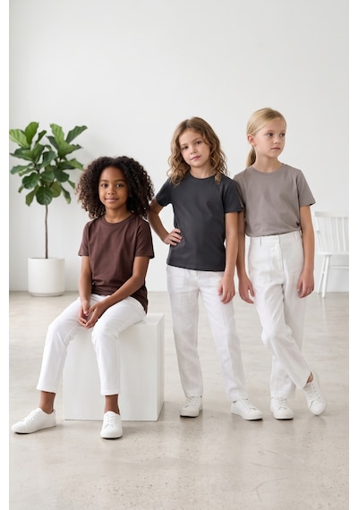 Kiagu Kız Erkek Çocuk Basic Tişört 3'lü Set Pamuklu Kısa Kollu Çocuk Tişört 2-13 Yaş T-shirt 3'lü Set6 Kiagu Kız Erkek Çocuk Basic Tişört 3'lü Set Pamuklu Kısa Kollu Çocuk Tişört 2-13 Yaş T-shirt 3'lü Set6