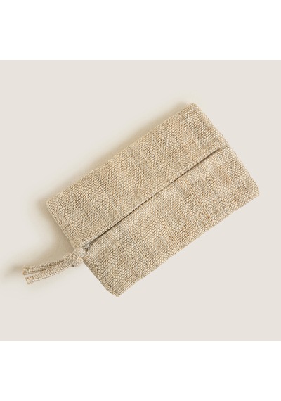 Chakra Hiyali Dikdörtgen Çok Amaçlı Çanta 19x13 Cm Natural