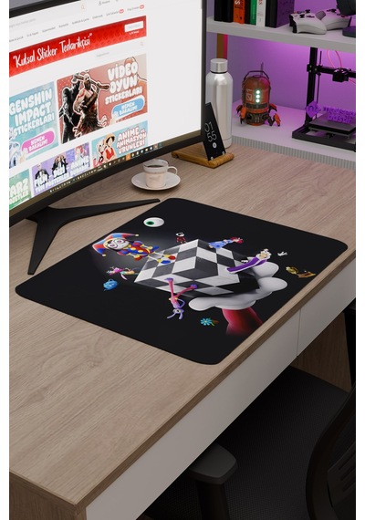 Tadc Amazing Digital Circus Dikişli Kauçuk Oyuncu Mousepad V2 - 48x40 Xl Gaming Mouse Pad