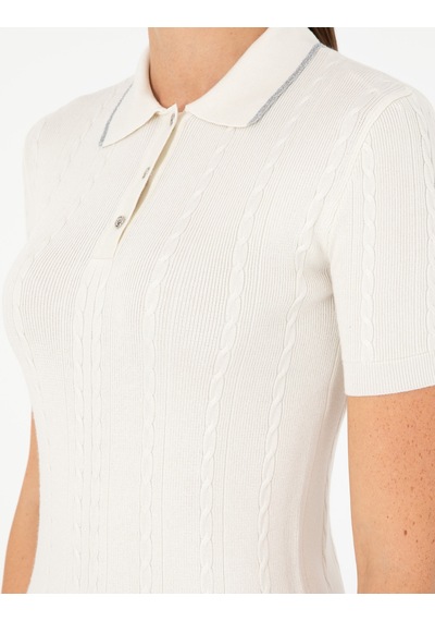 Pierre Cardin Kadın Ekru Kazak /triko 50285090-vr019 Ekru