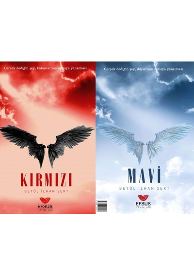 Mavi Kırmızı - Çift Taraflı Kitap - Betül İlhan Sert - Efsus