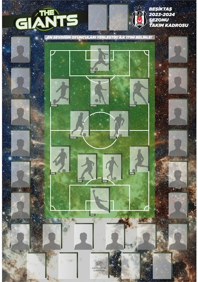 Beşiktaş 2023/24 Sezon Dev Poster Ve Çıkartma Seti