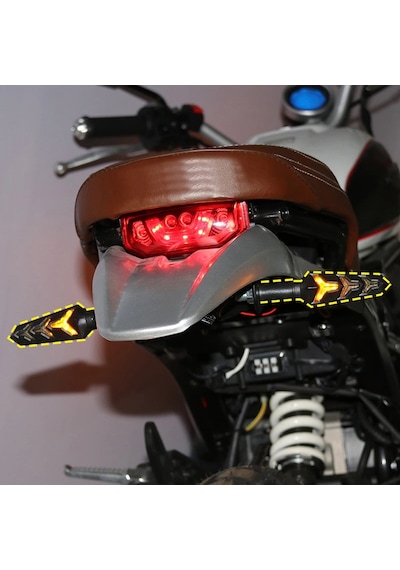 Motosiklet Ejderha Model Kayan Sinyal Seti Esnek 2 Adet Sinyal