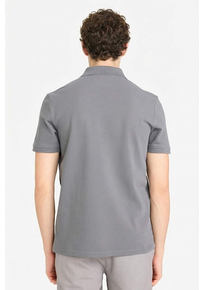 Defacto %100 Pamuk Polo Tişört E9504ax26spgr206 Gri-gr206