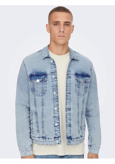 Only & Sons Erkek Kot Ceket Onscoın L. Blue 4334 Jacket 22024334 001