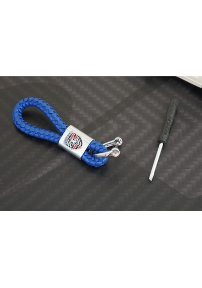 Porsche Logo Stil Hasır Desen Anahtarlık (265483646)