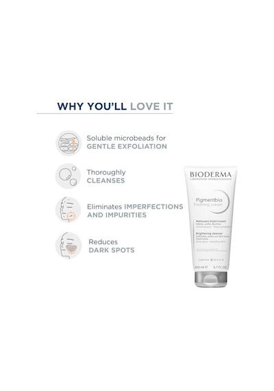 Bioderma Pigmentbio Foaming Cream Leke Karşıtı Aydınlatıcı Peeling Etkili Yıkama Jeli Yüz Ve Vücut 200 Ml