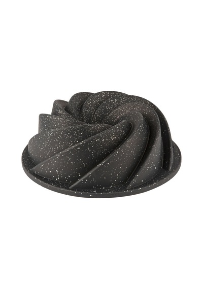 Granit Döküm Kek Kalıbı Rüzgar Gülü Siyah Renk 24 Cm