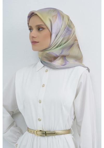 Armine Saf İpek Sura Eşarp-2026 İlkbahar-yaz- 951900d Lila