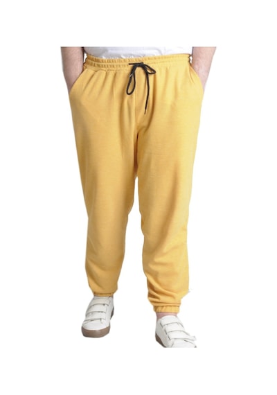 Mode Xl Eşofman Altı Lastikli Paça Waffle 23501 Hardal 001