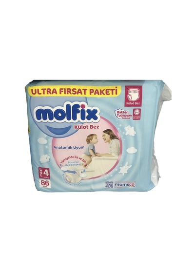 Molfix Külot Bebek Bezi 4 Beden Maxi 86'lı Ultra Fırsat Paketi
