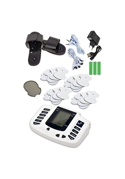 8 Pedli Taşınabilir Tens Masaj Cihazı, Adaptör Ve Terlikli Model
