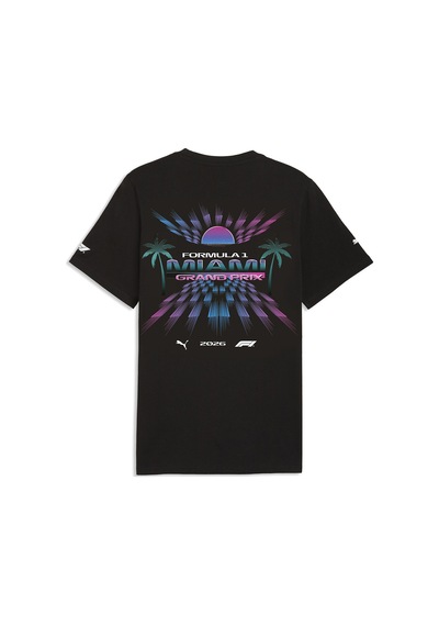 Puma F1 Miami Erkek Siyah Günlük Stil T-shirt 63454001 Siyah