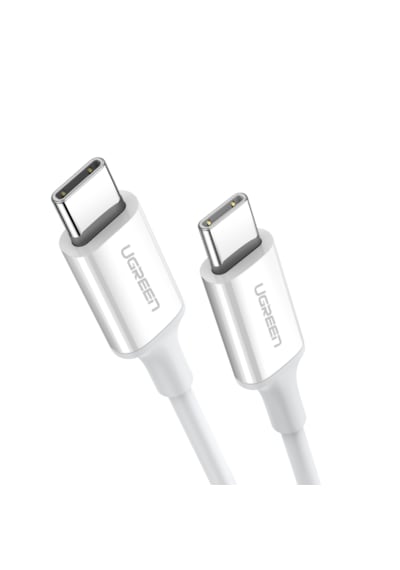 Ugreen 60518 Usb-c 60w 3a Qc Pd Hızlı Şarj Kablosu 1 M Beyaz