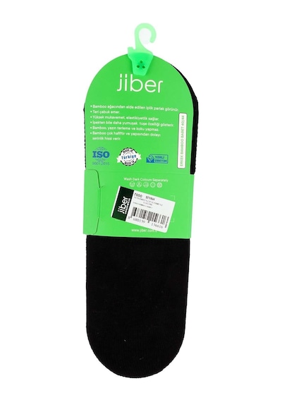 Jiber Erkek Bambu Likralı Babet Çorap 7000 - 6 Adet Siyah