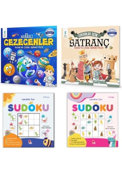 Çocuklar İçin Satranç - Meraklı Gezegenler - Sudoku 1-2