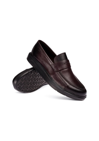 Deery Hakiki Deri Bordo Comfort Günlük Erkek Ayakkabı Bordo