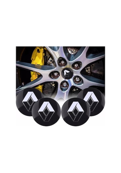 Renault Alüminyum Jant Göbeği Yapıştırma 55Mm 4 Adet