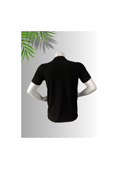 Frooy Bmw M Power Baskılı Polo Yaka Pamuklu T-shirt Siyah