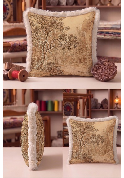 Vintage Manzara Orman Tasarım Saçaklı Yastık Kılıfı - Toile Doğa Vizon Püsküllü Kırlent Kılıfı Kadim Atlas Lime Vintage Manzara Orman Tasarım Saçaklı Yastık Kılıfı - Toile Doğa Vizon Püsküllü Kırlent Kılıfı Kadim Atlas Lime