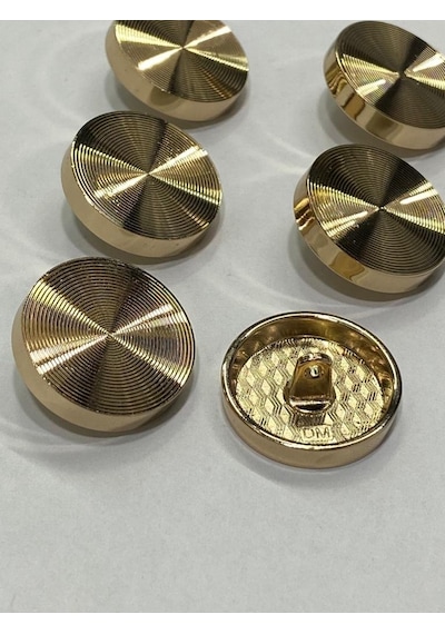 Kaban Ve Ceket Düğmesi Hipnoz Model Özel Kaplama 6'lı Set Gold 3 Cm