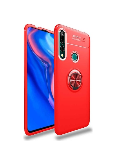 Huawei Y9 Prime 2019 Kilif Yüzüklü Tam Korumali Silikon Kapak 418885552