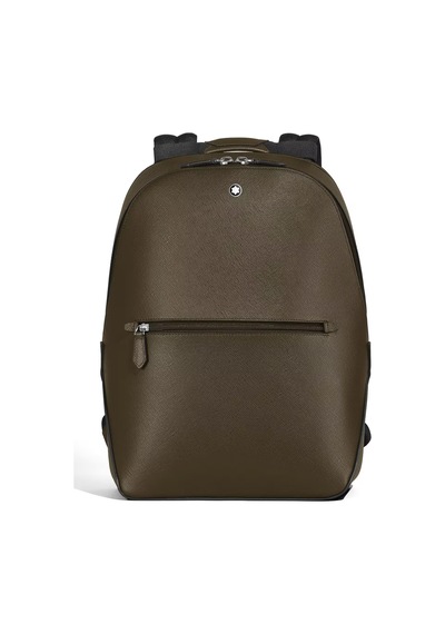 Montblanc Sartorial Deri Küçük Sırt Çantası 221544 Haki
