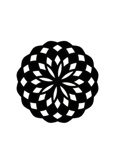 Çiçek Deseni Oto-motor-laptop-duvar-dekor Tip 16 20 X 20 Cm