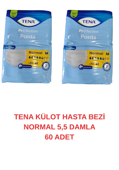 Tena Külot Hasta Bezi Normal 55 Damla Medium Beden - 60 Adet M
