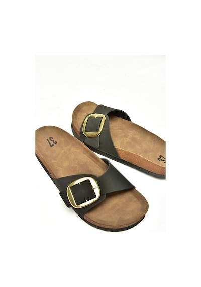 Fox Shoes P777507202 Siyah Süet Günlük Kadın Terlik Siyah-süet Çok Renkli
