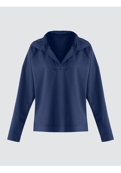 Jimmy Key Jimmy Key Lacivert Uzun Kollu Kapüşonlu Örme Sweatshirt 5ww235917494