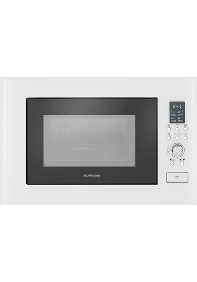 Silverline BO6504W01 - CS5349W01 - 3420 Classy 60 - MW9018W01 Beyaz Cam Ankastre Set