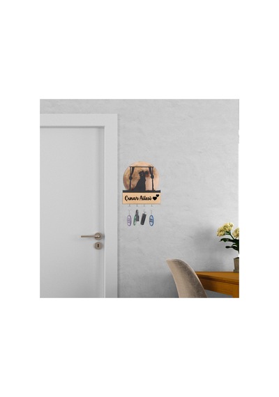 Led Işıklı Pleksi Dolunay Kişiselleştirilebilir Biblo Mariage Sarılan Gelin Damat Anahtar Askılı Sarı - 737336431 Sarı