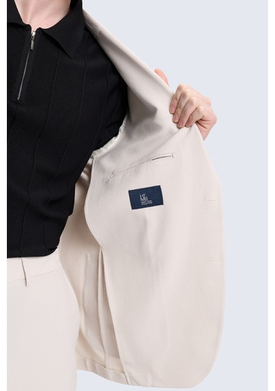 Hatemoğlu Taş Slim Fit Mono Yaka Casual Takım Elbise