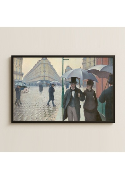 Caillebotte Paris Yağmurlu Gün Uv Baskı Pvc Tablo