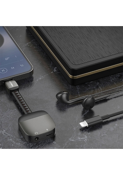 Recci Rds-a12 Lightning 2in1 Şarj Ve Audio Ses Adaptörü
